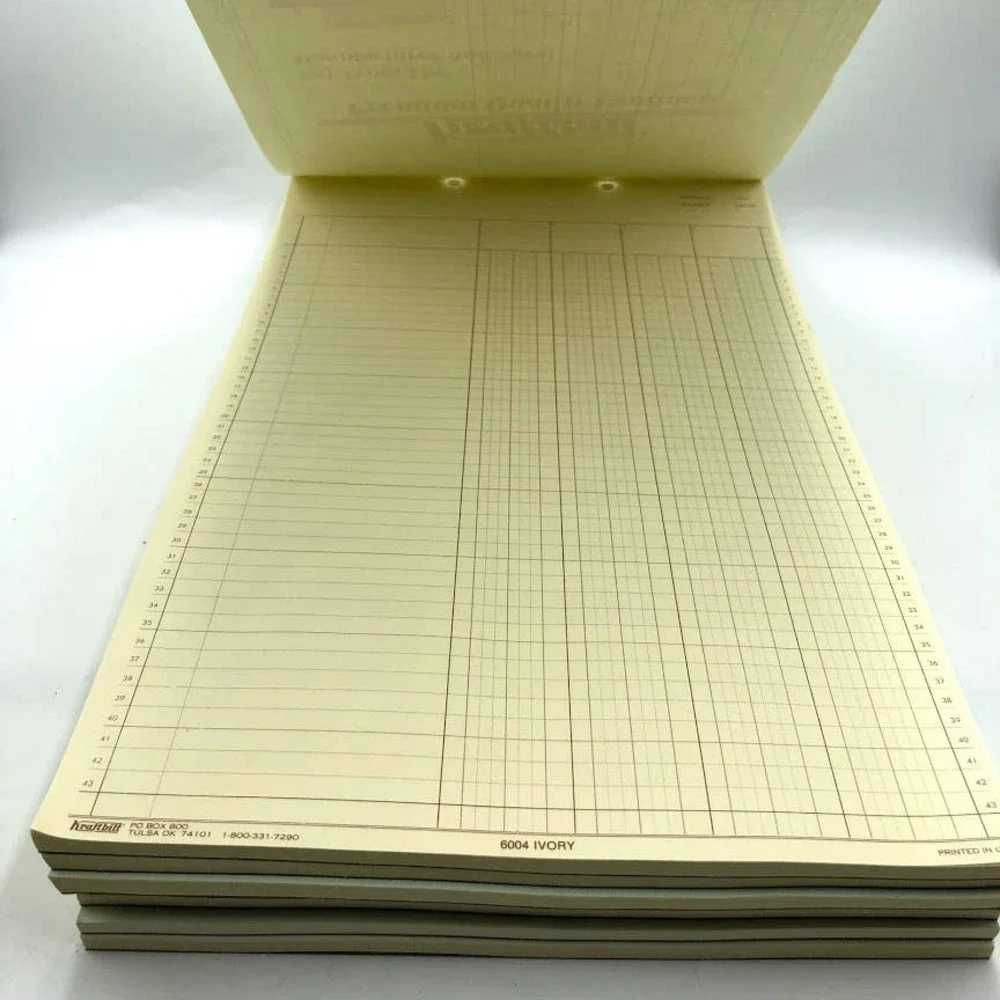 Kraftbilt Columnar Pads Accounting Legal Size